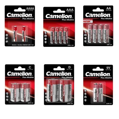 Camelion Plus Alkaline Batterien AA/ AAA/ C/ D/9V/ A23/ A27/4LR43 Fernbedienung