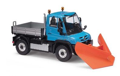 Busch H0 1/87 50923 Mercedes Unimog U430 mit Spitzpflug - NEU