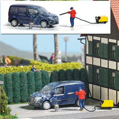 Busch H0 7825 Action Set: Hochdruckreinigung - NEU