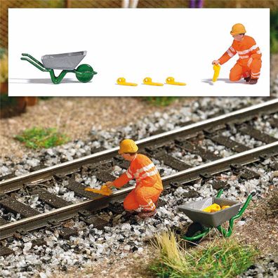 Busch H0 7819 Action Set: Hemmschuhleger - NEU