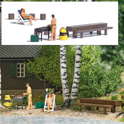 Busch H0 7946 Action Set: Nacktgriller - NEU