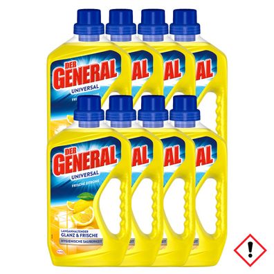 Der General Universal Frische Zitrone Allzweckreiniger 750ml 8er Pack