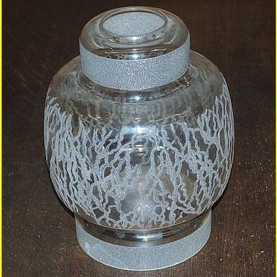 alter Lampenschirm Glas mit Muster - Höhe ca. 20,5 cm - Durchmesser ca. 16 cm