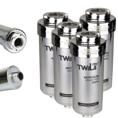 4x TWaLa Duschfilter Chrom Wasserfilter Kalk/ Chlor Shower filter AWF-SWR-P-ANM-M