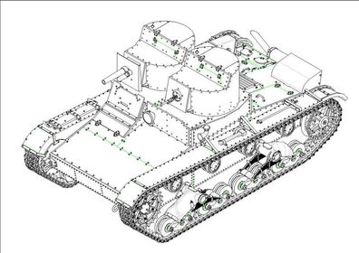 Hobby Boss 1:35 82494 Soviet T-26 Light Infantry Tank Mod 1931