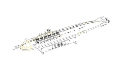 Hobby Boss 1:350 83521 Russian Navy SSGN Oscar II Class Kursk