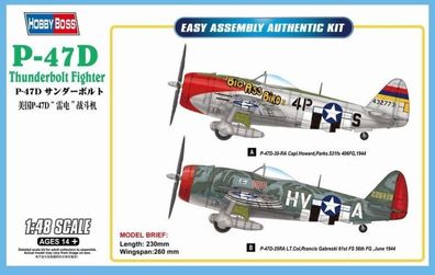 Hobby Boss 1:48 85804 P-47D Thunderbolt Fighter