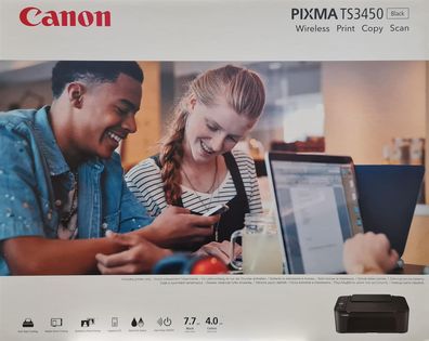 Canon PIXMA TS3450 3in1 Tintenstrahl Multifunktionsgerät Scanner, Kopierer, Drucke...