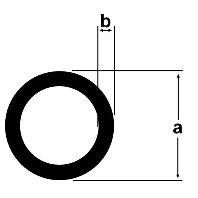 Alu Rundrohr 40x2mm Aluprofil Aluminium Rohr 1 Meter