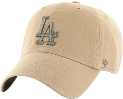 LA Dodgers Cap ´47 Brand Clean Up Beige MLB Baseball Caps Los Angeles Kappen Mütze