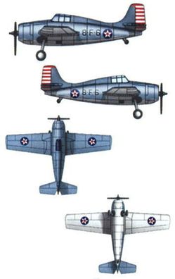 Trumpeter 1:350 6202 Grumman F4F-4 Wildcat