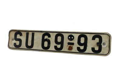 DDR KFZ Kennzeichen Leipzig Nummernschild PKW Auto