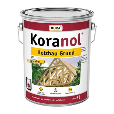 KORA Koranol Holzbau GRUND - 5 LTR Holzschutzöl Grundierung