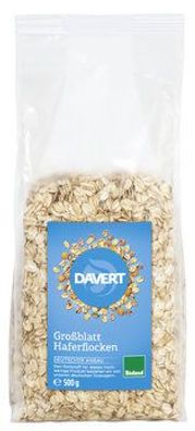 Davert 3x Großblatt Haferflocken Bioland, 500g 500g