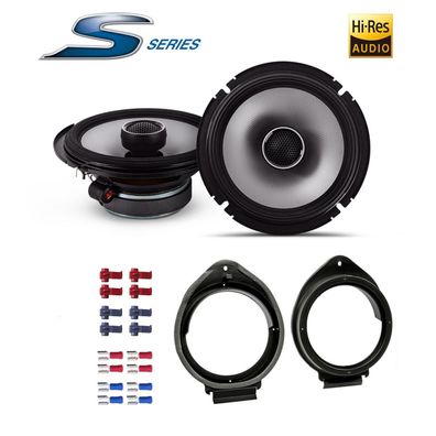 Alpine 16,5cm (6,5-Zoll) 2-Wege Koaxial Auto Lautsprecher für Opel Karl ab 2002