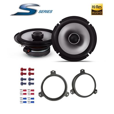 Alpine 16,5cm (6,5-Zoll) 2-Wege Koaxial Auto Lautsprecher für Citroen C1 ab 2014