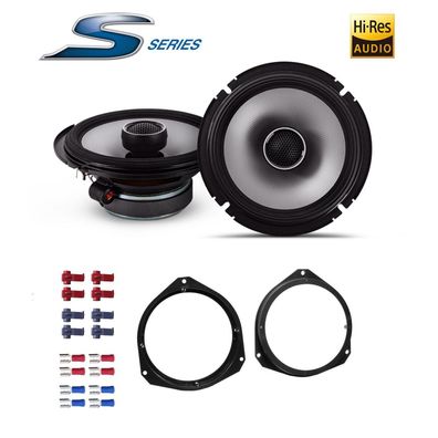 Alpine 16,5cm 165mm Koaxial Auto 2-Wege Lautsprecher Boxen für Fiat 500 312