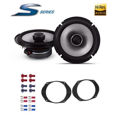 Alpine 16,5cm (6,5-Zoll) 2-Wege Koaxial Auto Lautsprecher für Ford Fiesta V MK6