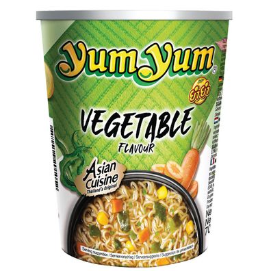 YumYum Instant Asian Nudelsuppe Cup mit Gemüse Geschmack 70g