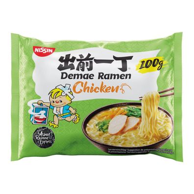 Nissin Demae Ramen Huhn Chicken Asian Instant Nudelsuppe 100g