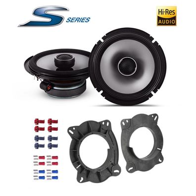 Alpine 16,5cm Koaxial 2-Wege Auto Lautsprecher für Toyota Sequoia Türen vorne