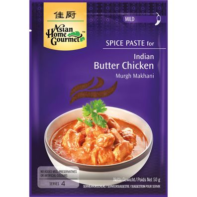 Asian Home Gourmet Würzpaste für Indisches Butter Chicken 50g