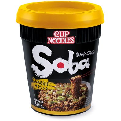 Nissin Cup Noodles Soba Classic Wok Style Instant Nudelgericht 90g