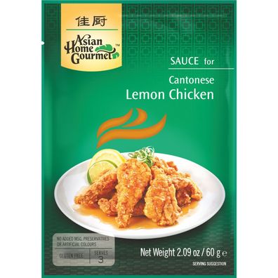 Asian Home Gourmet Sauce für typisches Cantonese Lemon Chicken 60g