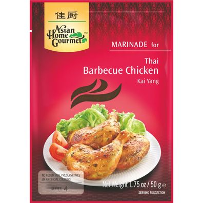 Asian Home Gourmet Marinade für Thai BBQ Chicken Kai Yang 50g