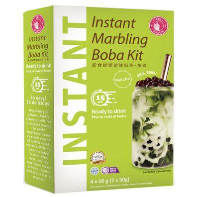 Os Bubble Instant Bubble Tea mit grünem gesüßtem Matcha Tee 240g