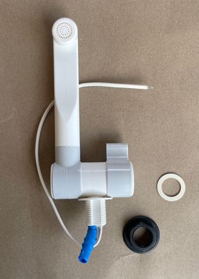 Wasserhahn 12 V Comet kalt Microschalter London lichtgrau/ weiß 300f560-1 NEU