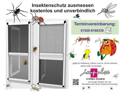 Termin zum Ausmessen von Insektenschutz