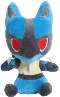 Lucario 26cm Plüsch Figur - Lucario Poke Plüschtier Stofftier Kuscheltier Spielzeug