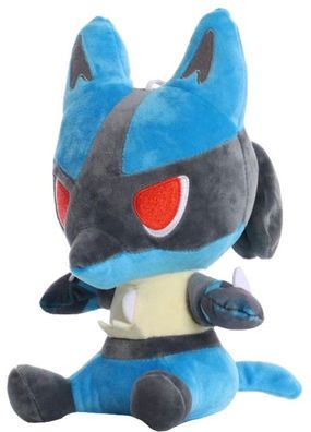 Lucario 26cm Plüschfigur - Lucario Pokemon Plüschtier Stofftier Kuscheltier Spielzeug