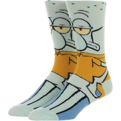 SpongeBob Schwammkopf Thddaeus Cartoon Socken - Nickelodeon Lustige Motiv-Socken