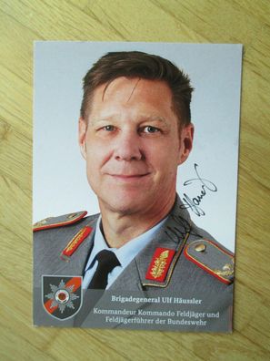 Bundeswehr Feldjägerführer Kommandeur Brigadegeneral Ulf Häussler - hands. Autogramm!