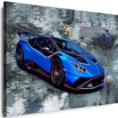 Wandbilder Lamborghini Auto Sportwagen Cars Leinwand XXL Myartstyle