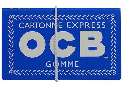 OCB Blau Gummizug kurze Blättchen - Drehpapier Zigarettenpapier 100 Blatt / Heft