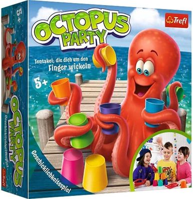 Trefl, Octopus Party, Geschicklichkeitsspiel, Familienspiel, Partyspiel für 1-3