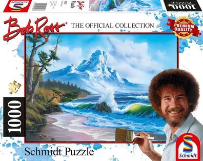 Schmidt Spiele - Bob Ross - Berg am Meer, 1000 Teile