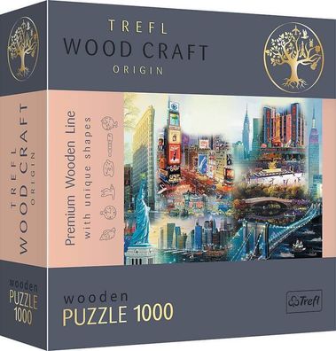 Holz Puzzle (1000 Teile) - New York Neu