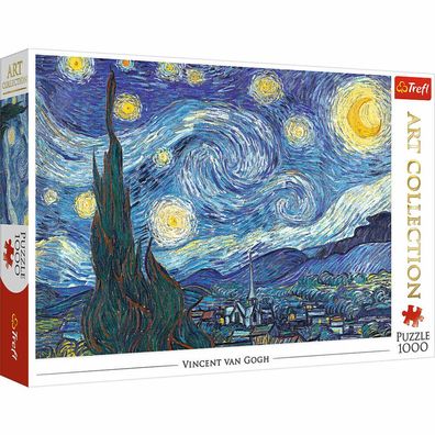 Trefl Puzzle Vincent van Gogh - Die Sternennacht, 1000 Teile, 68.3 x 48 cm Neu