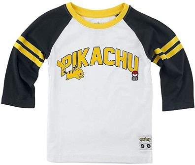 Pokémon - Running Pika - Girls 3/4 Sleeve T-shirt 158/164 Neu