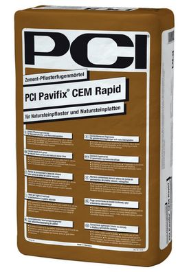 PCI Pavifix CEM Rapid Pflasterfugenmörtel Naturstein Betonwerkstein Polygonalplatten