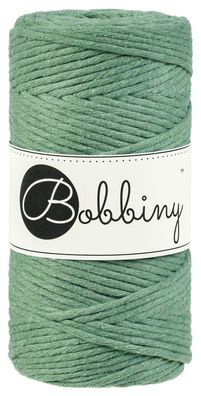 100m Bobbiny Makramee Kordel 3mm | eucalyptus green | Makramee Schnur Garn 0,12€/ m