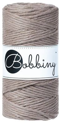 100m Bobbiny Makramee Kordel 3mm | coffee | Makramee Schnur Garn 0,12€/ m