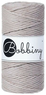 100m Bobbiny Makramee Kordel 3mm | pearl | Makramee Schnur Garn 0,12€/ m