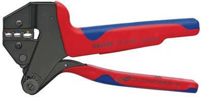 KNIPEX 97 43 06 Crimp-Systemzange für auswechselbare Crimpeinsätze mit Mehrkompone...