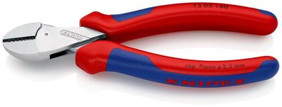 KNIPEX 73 05 160 SB X-Cut® Kompakt-Seitenschneider hochübersetzt mit Mehrkomponent...