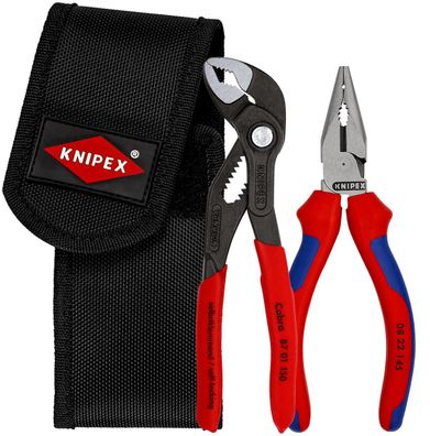 KNIPEX 00 20 72 V06 Mini-Zangenset in Werkzeuggürteltasche 2-teilig